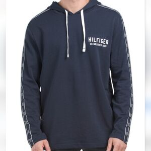 Tommy Hilfiger Blue French Terry Hoodie Sweatshirt